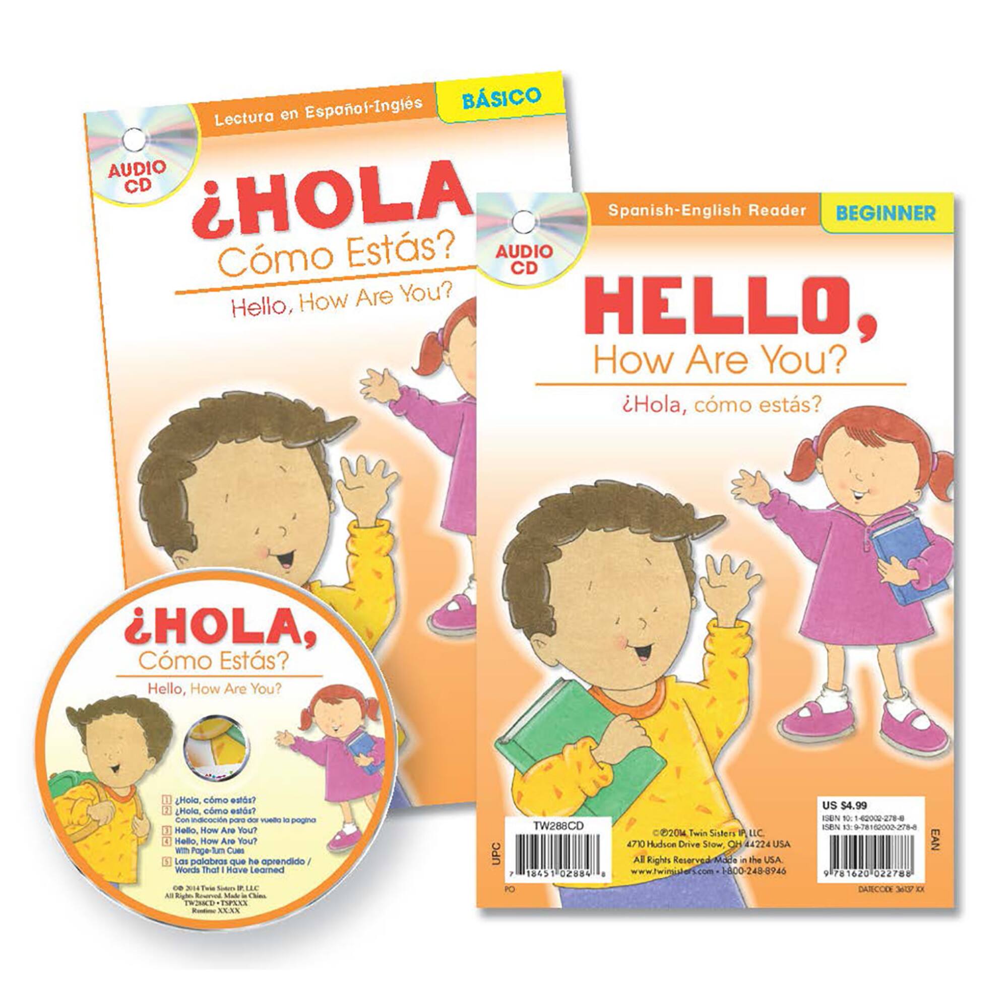 Spanish-English Readers with audio CD bundle set